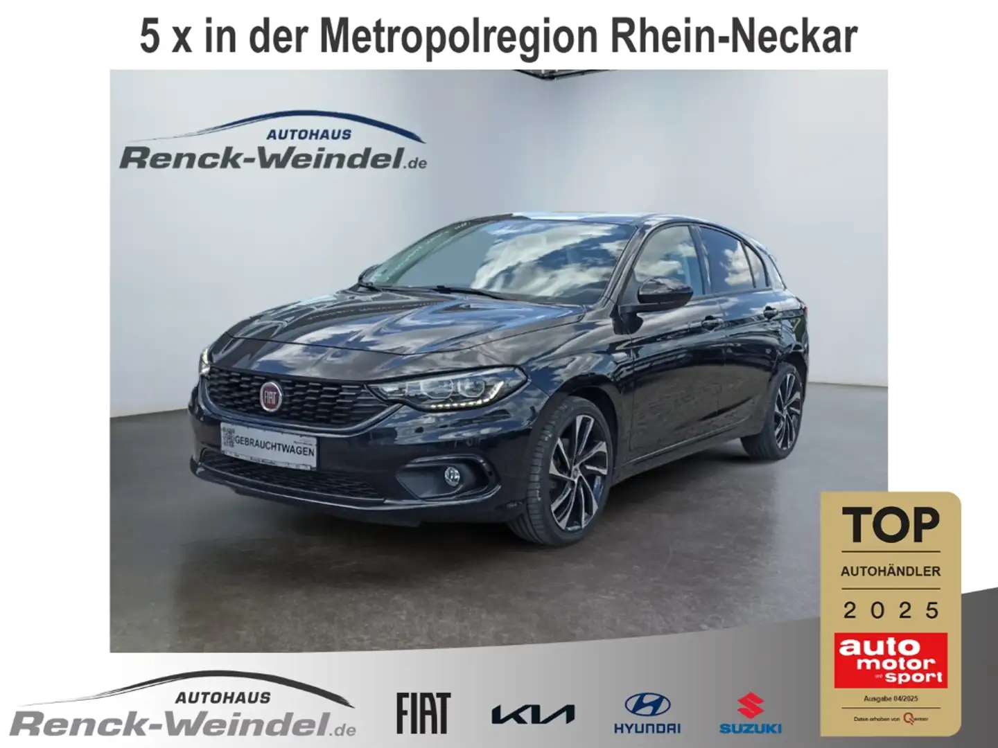 Fiat Tipo S-Design 1.4 T-Jet Navi Bi-Xenon Apple CarPlay And Schwarz - 1