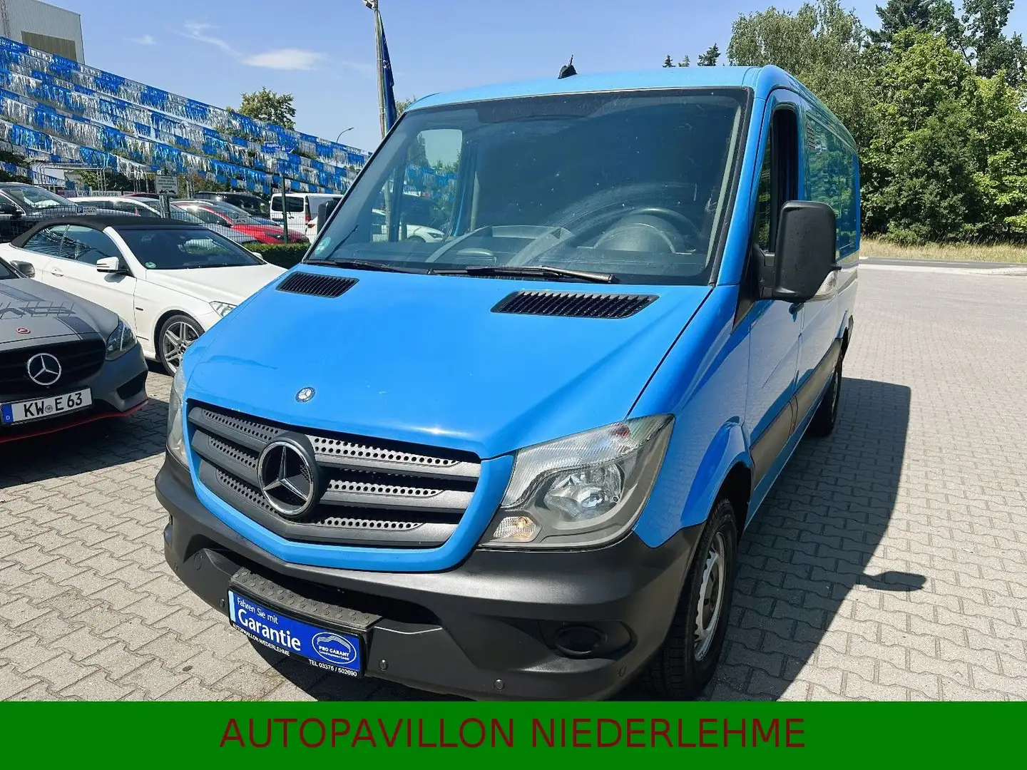 Mercedes-Benz Sprinter Kasten L2H1*Klima*Bluetooth*PDC*HU10/26 Blauw - 2