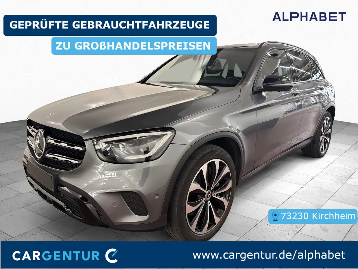 Mercedes-Benz GLC 400 d 4Matic 360° AHK ACC BLIS El.Heckkl. Szary - 1