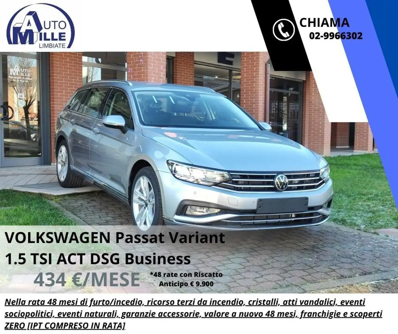 Volkswagen Passat Variant 1.5 TSI ACT DSG Business Srebrny - 1