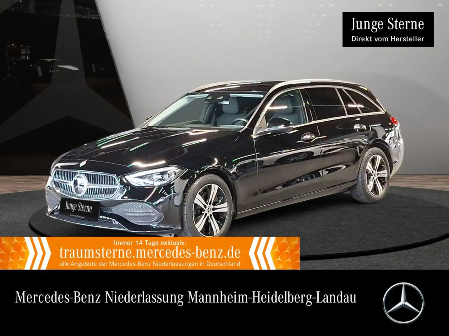 Mercedes-Benz C 220 d T 4M AVANTG+360+LED+KEYLESS+9G Schwarz - 1
