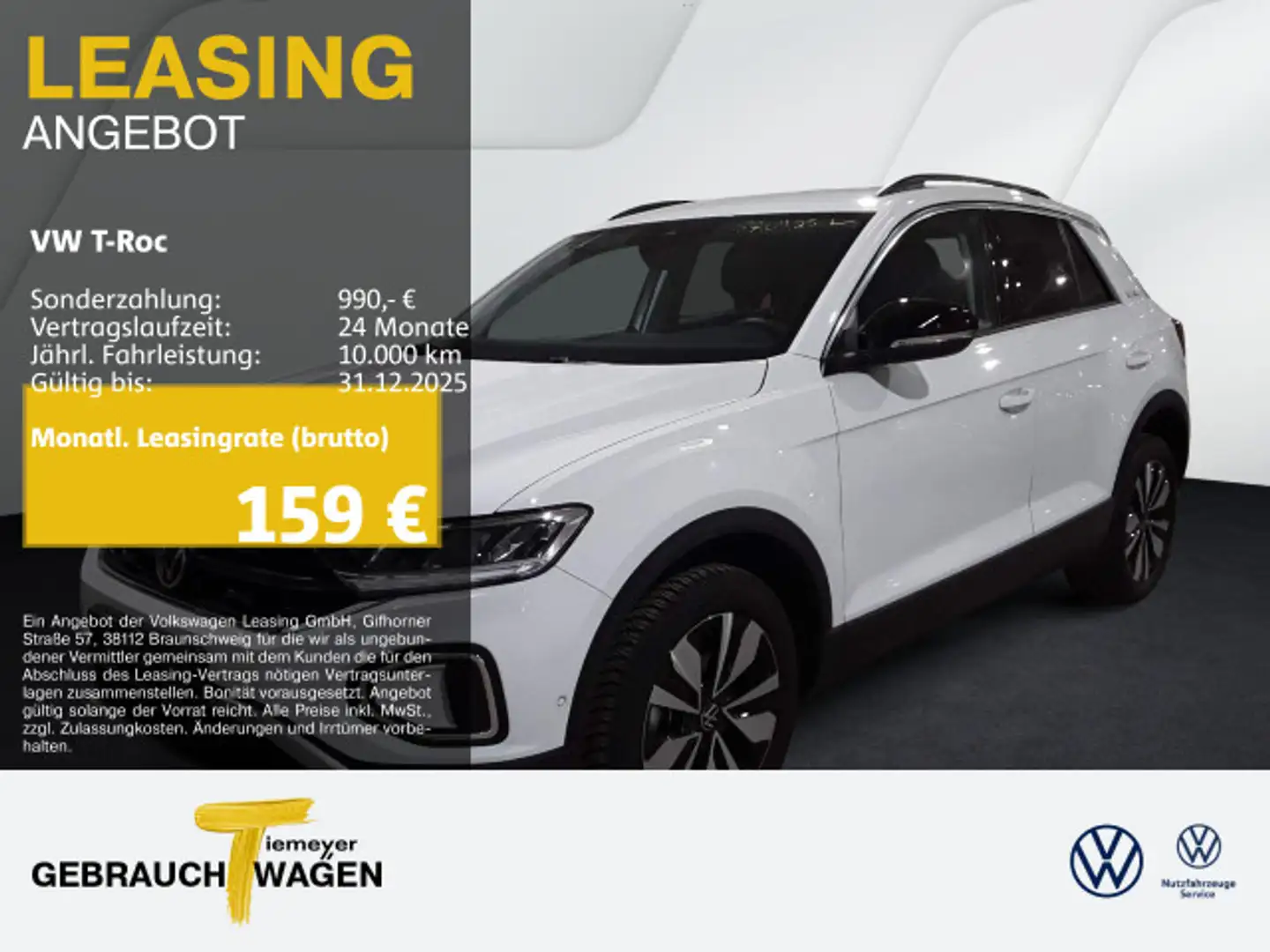 Volkswagen T-Roc 1.0 TSI GOAL NAVI APP-CON PRIVACY ASSIST Blanc - 1