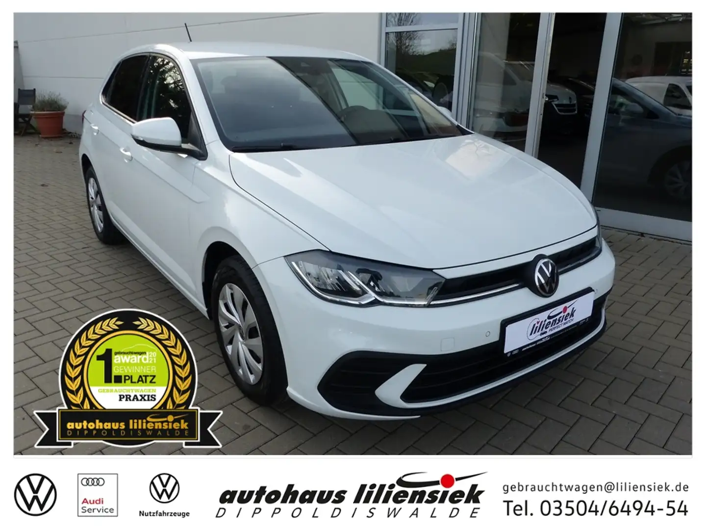 Volkswagen Polo 1.0 TSI Life *LED*PDC*Navi* Wit - 1