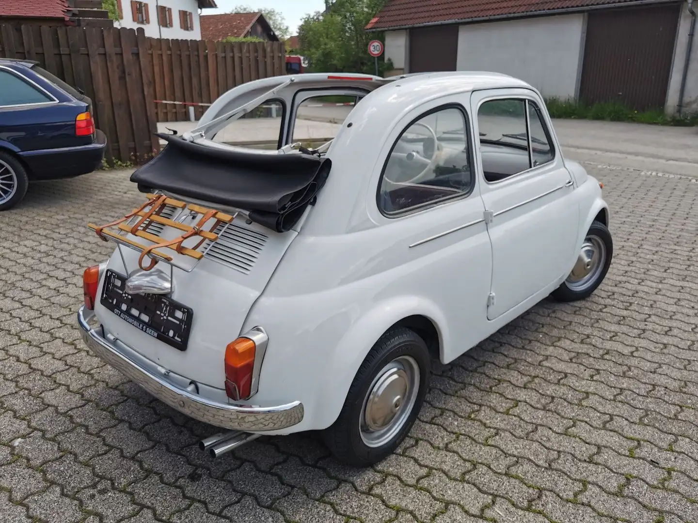 Fiat 500 D "CABRIO" RESTAURIERT, H-KENNZEICHEN !!! Weiß - 1
