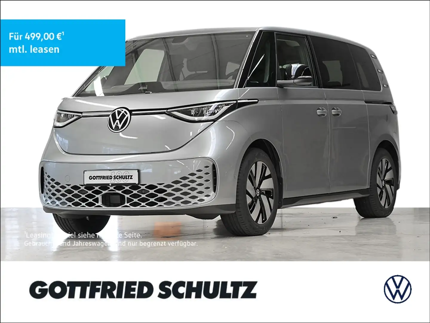 Volkswagen ID. Buzz Pro kurzer Radstand 1. Gang Autom. Schiebetür link Silber - 1