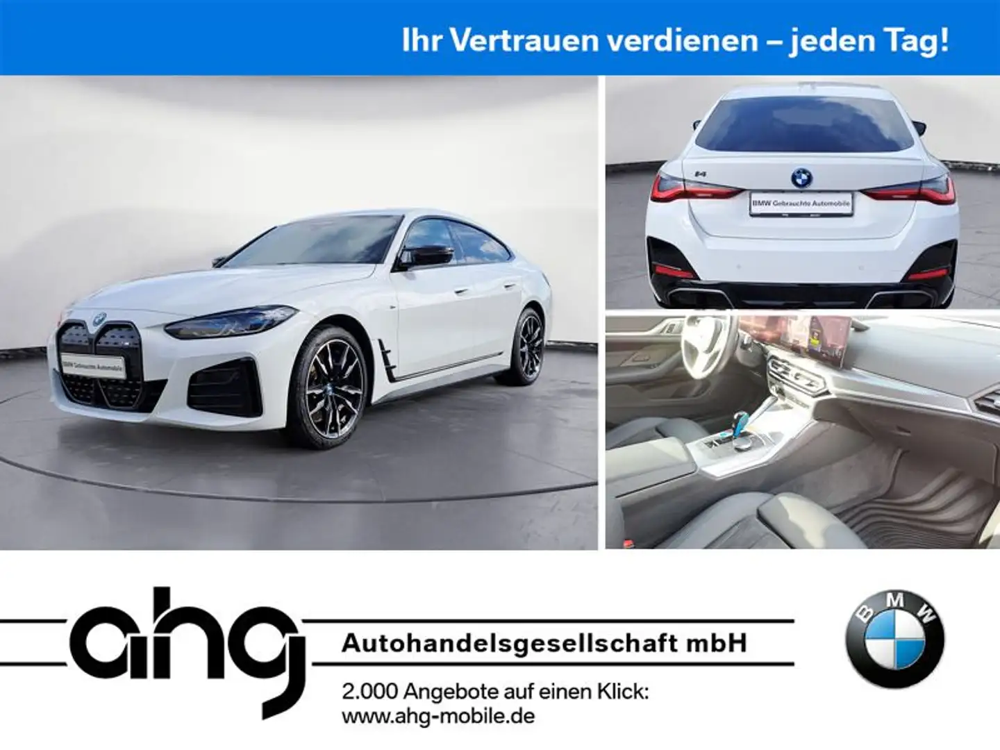 BMW i4 M50 Glasdach Driving Assistant Prof. Laserlic Wit - 1