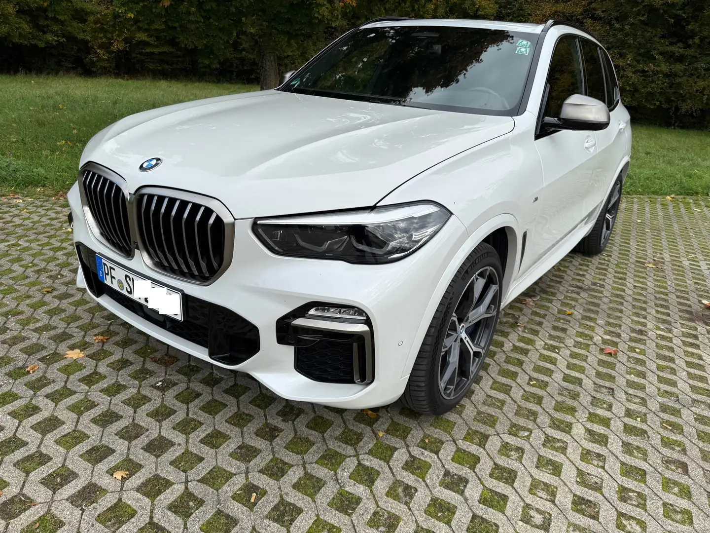 BMW X5 M M50 d Panorama,Massage, Top Grpflegt MwsT-Ausweisb Blanc - 2