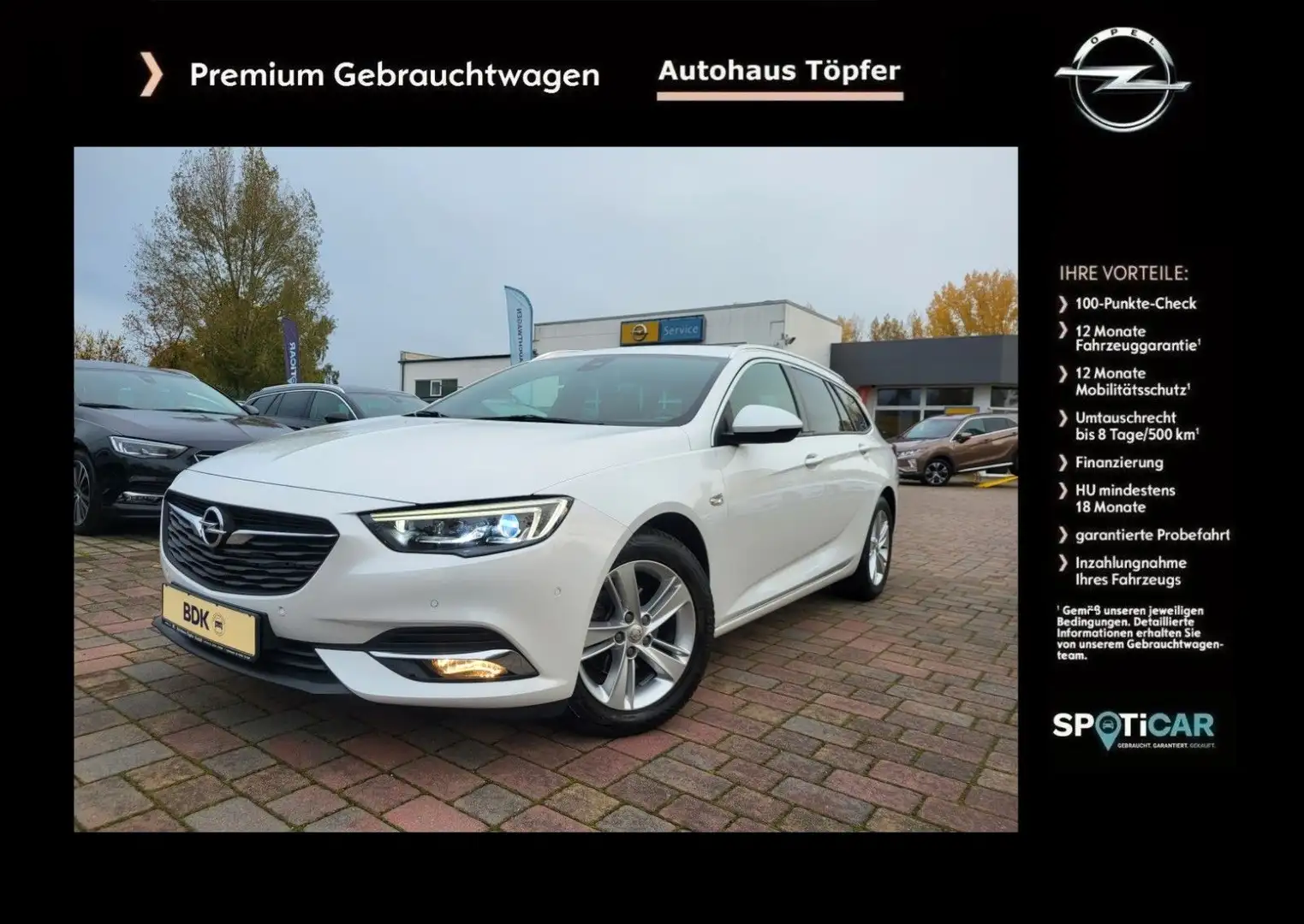 Opel Insignia B ST Sondermodell "Sport/Dynamic" 1Hand Weiß - 1