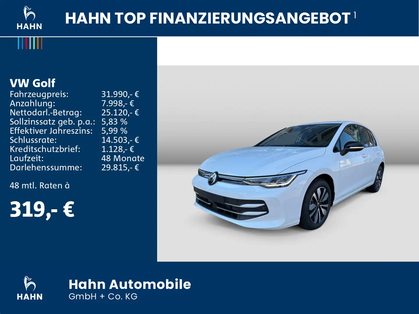 Volkswagen Golf GOAL 1,5eTSI DSG Kamera Ganzjahresreifen Blanc - 2