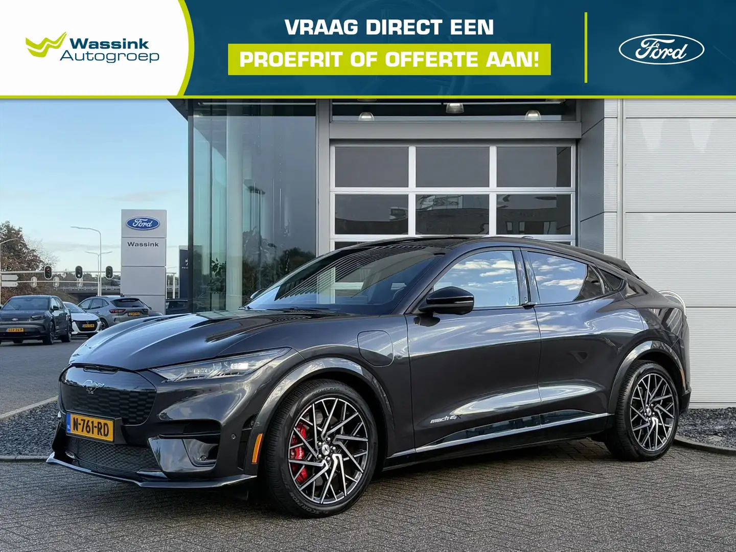 Ford Mustang Mach-E 98kWh 487pk AWD GT | Leder/Alcantara Bekleding | B Grigio - 1