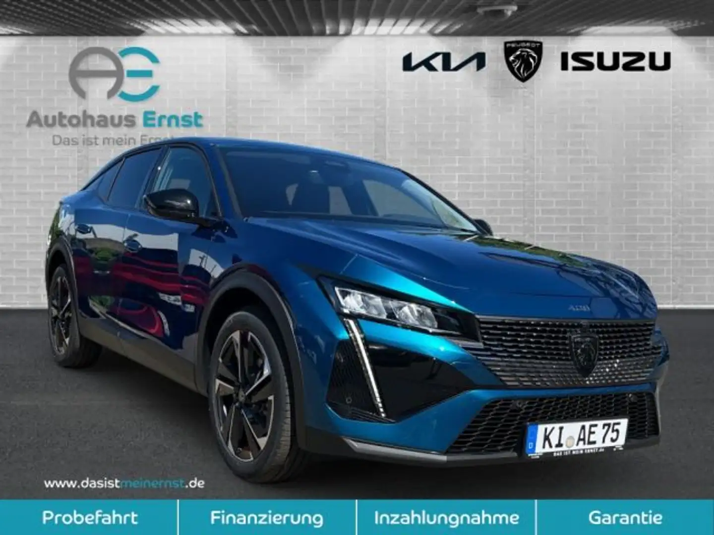 Peugeot 408 HYBRID 145 e-DSC6 Allure Niebieski - 2