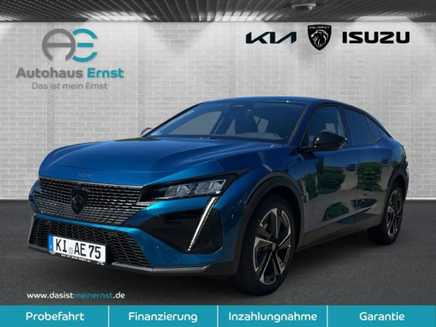 Peugeot 408 HYBRID 145 e-DSC6 Allure Niebieski - 1