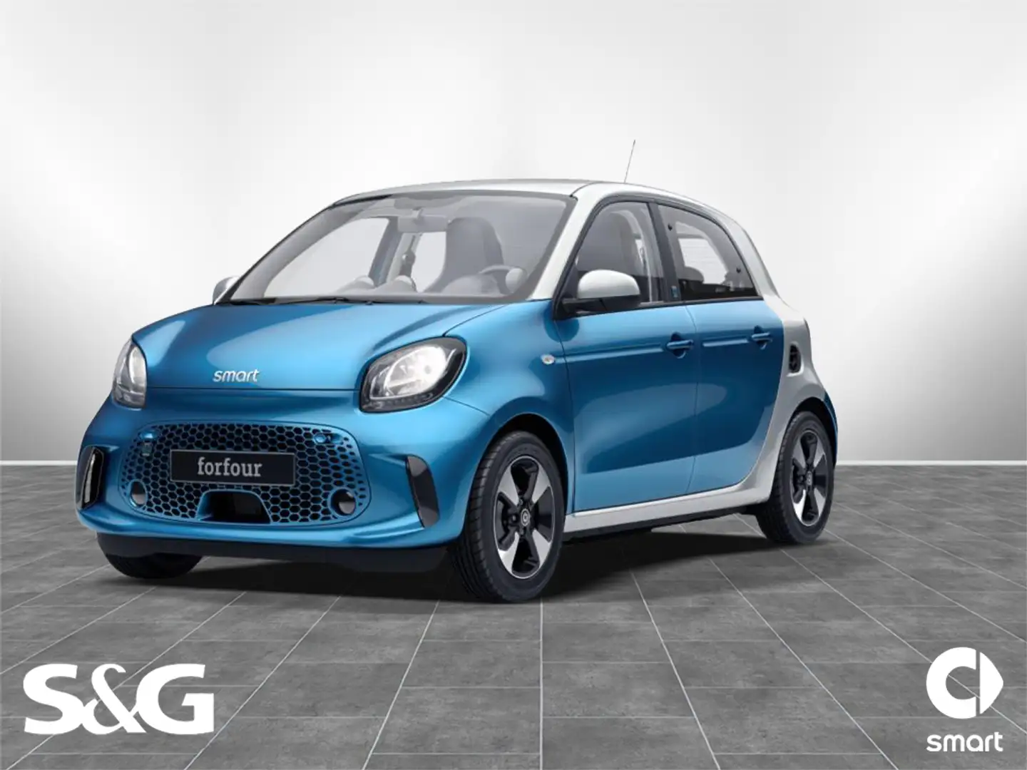 smart forFour EQ SITZHEIZUNG+15 ZOLL+TEMPOMAT+22 KW Blau - 1