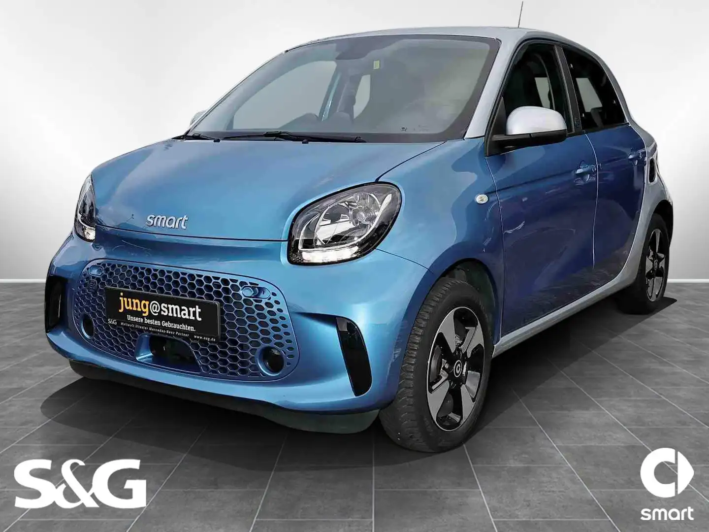 smart forFour EQ SITZHEIZUNG+15 ZOLL+TEMPOMAT+22 KW Bleu - 1