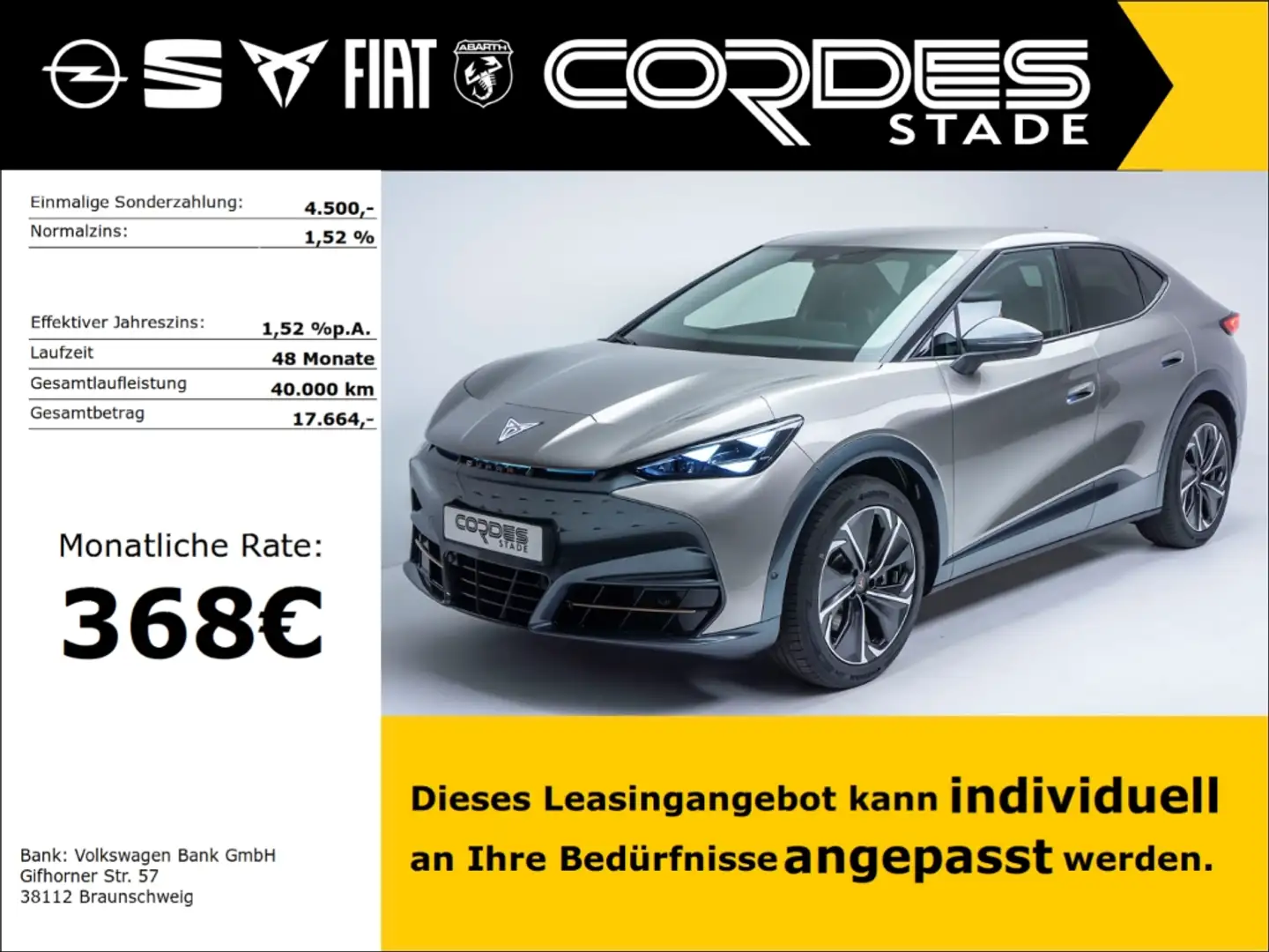 CUPRA Tavascan 250 kW 4Drive VZ Dual Engine Automatik Navi Kamera Gri - 1