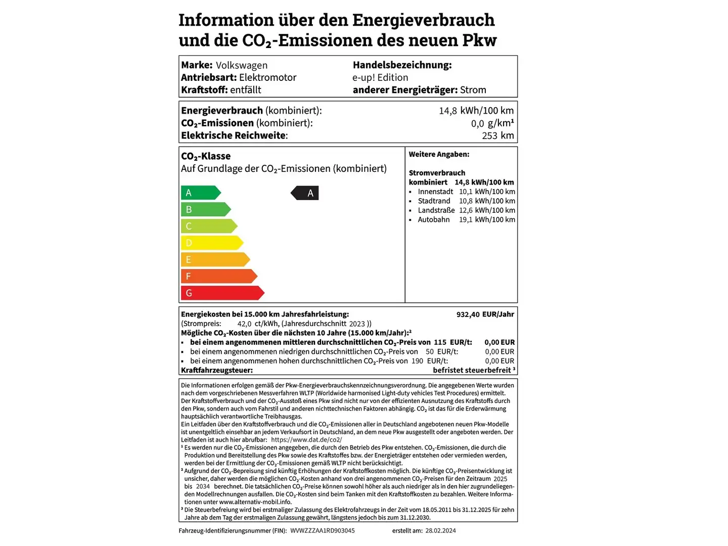 Volkswagen e-up! Edition maps+more CCS Climatr. 16" Tempomat Schwarz - 2