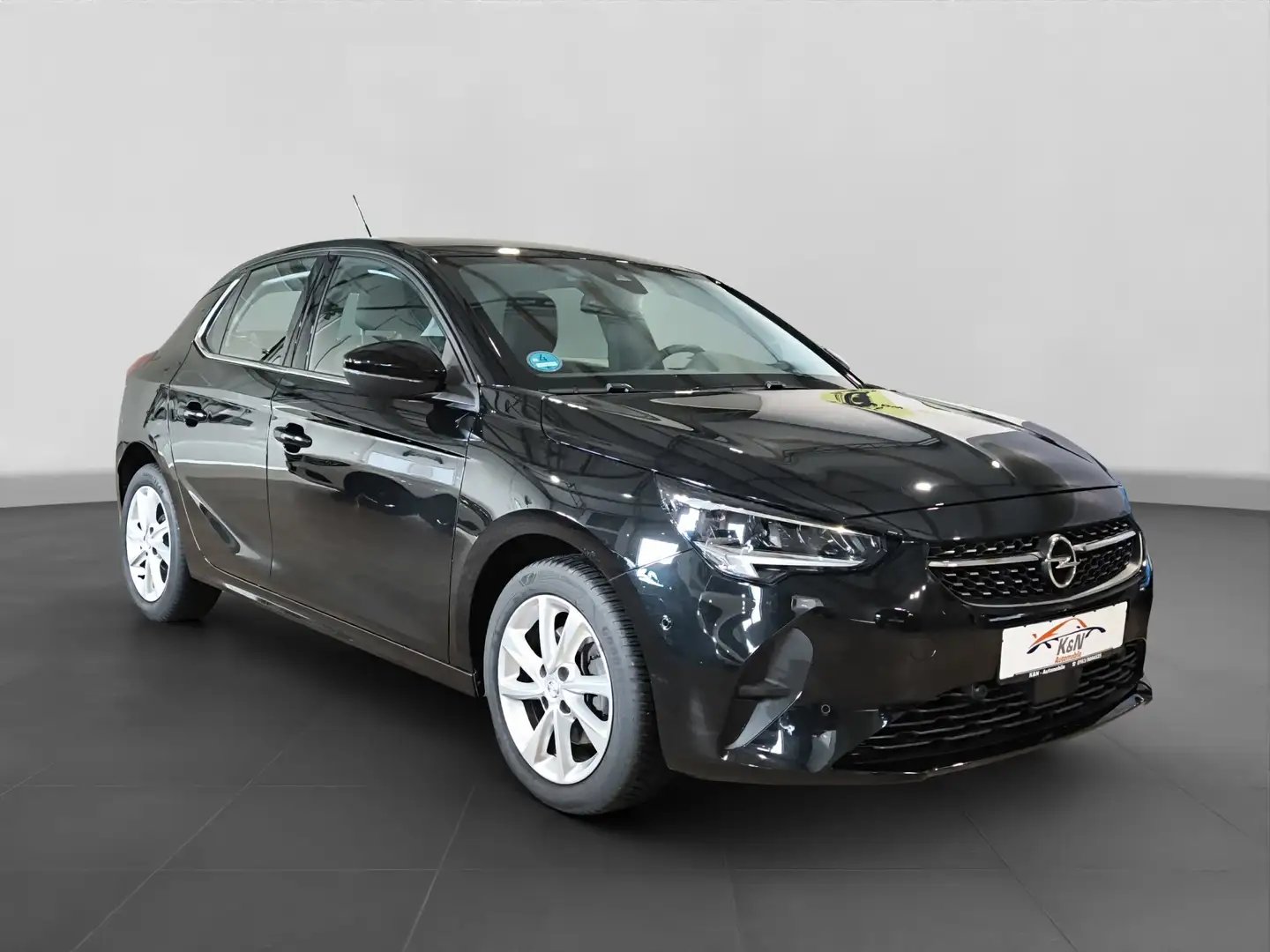 Opel Corsa F Elegance*LED*Totwinkel*SHZ*PDC*Tempomat*1.Hand* Schwarz - 1