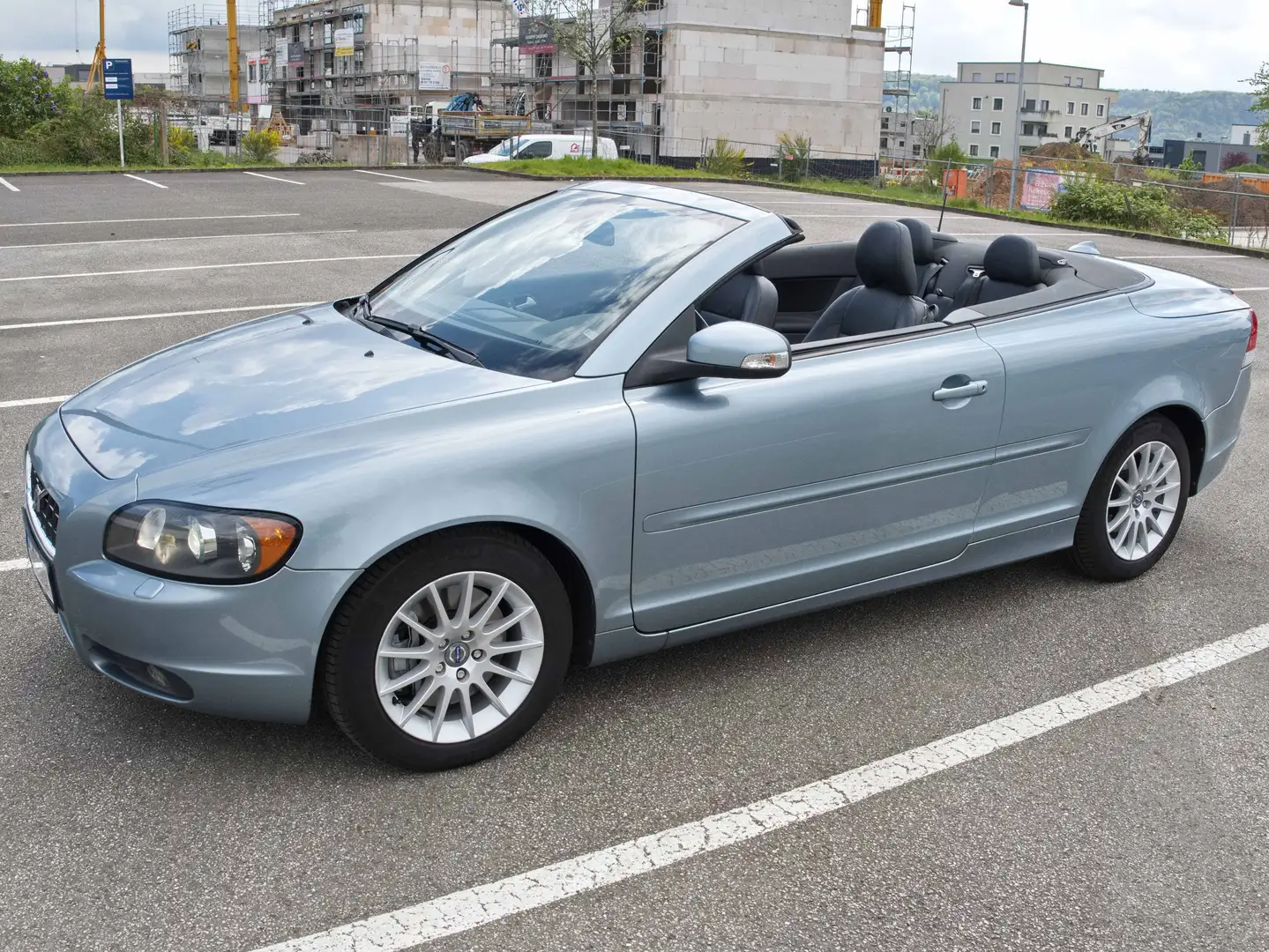 Volvo C70 D5 Aut. Summum, Cabrio, Celest. blue pearl, Leder Azul - 2
