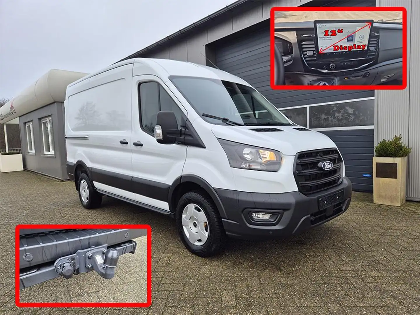 Ford Transit L2H2 2.0 EcoBlue 165PS Trend Heckantrieb 3,5t 2-Si Biały - 2