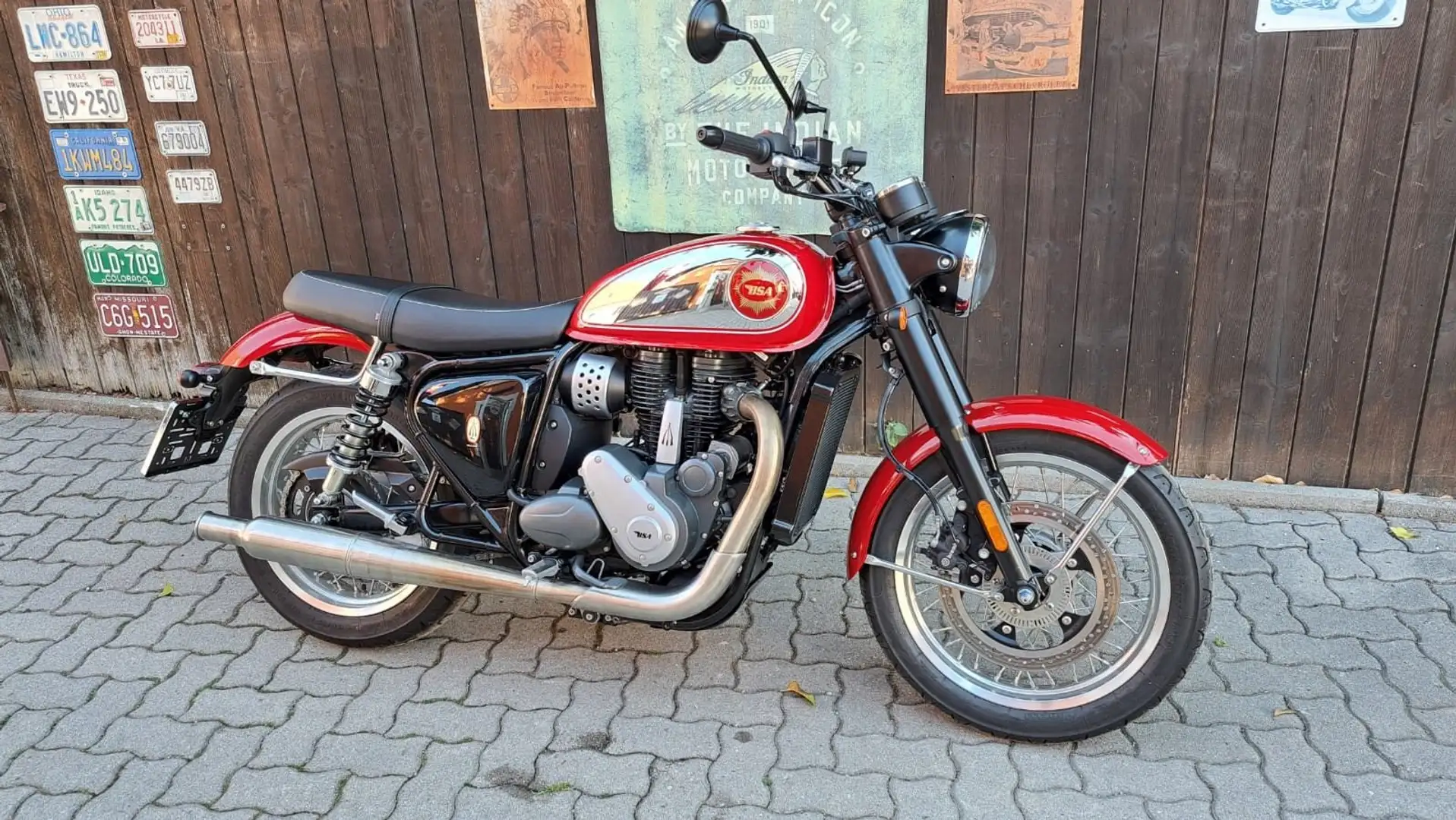 BSA Gold Star Insignia Red Rouge - 1