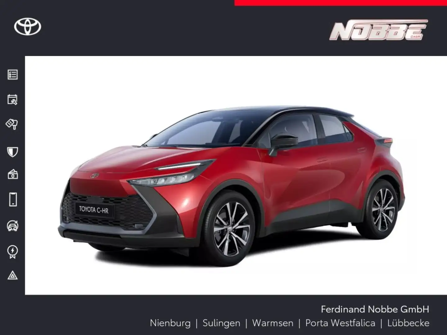 Toyota C-HR 1.8 Hybrid Team Deutschland Червоний - 1