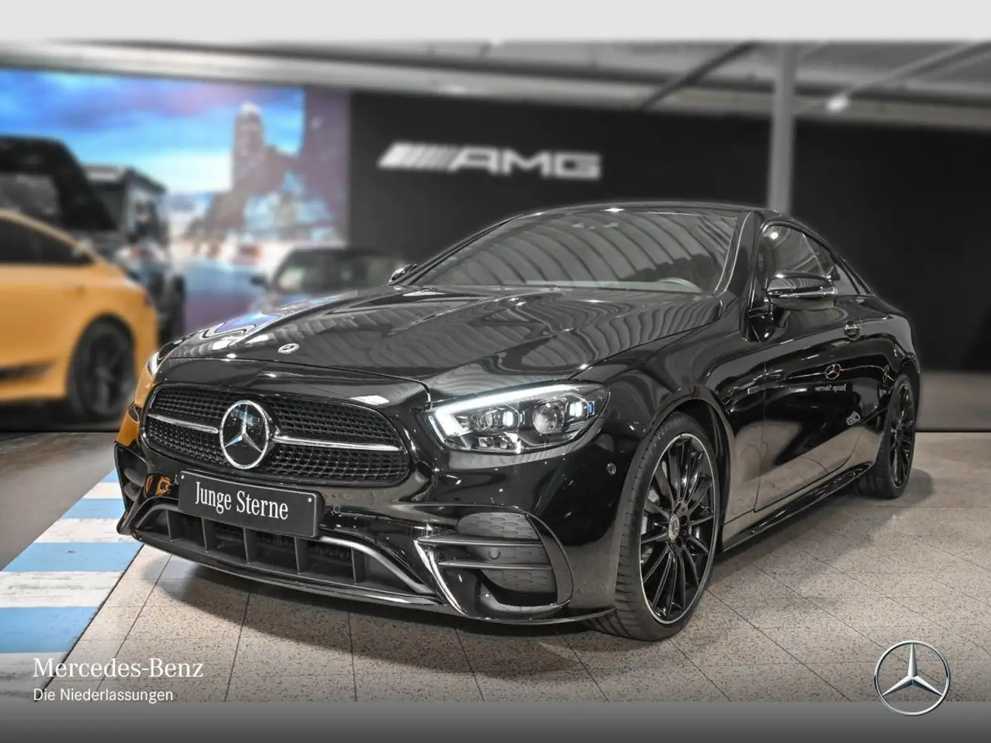Mercedes-Benz E 300 Coupé AMG+NIGHT+MULTIBEAM+FAHRASS+BURMESTER Nero - 2