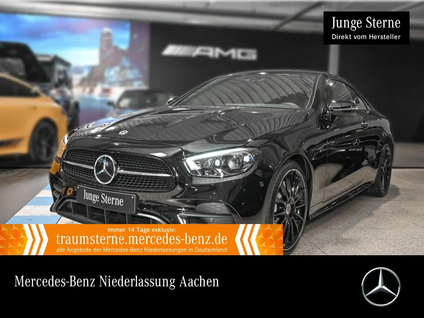 Mercedes-Benz E 300 Coupé AMG+NIGHT+MULTIBEAM+FAHRASS+BURMESTER Nero - 1