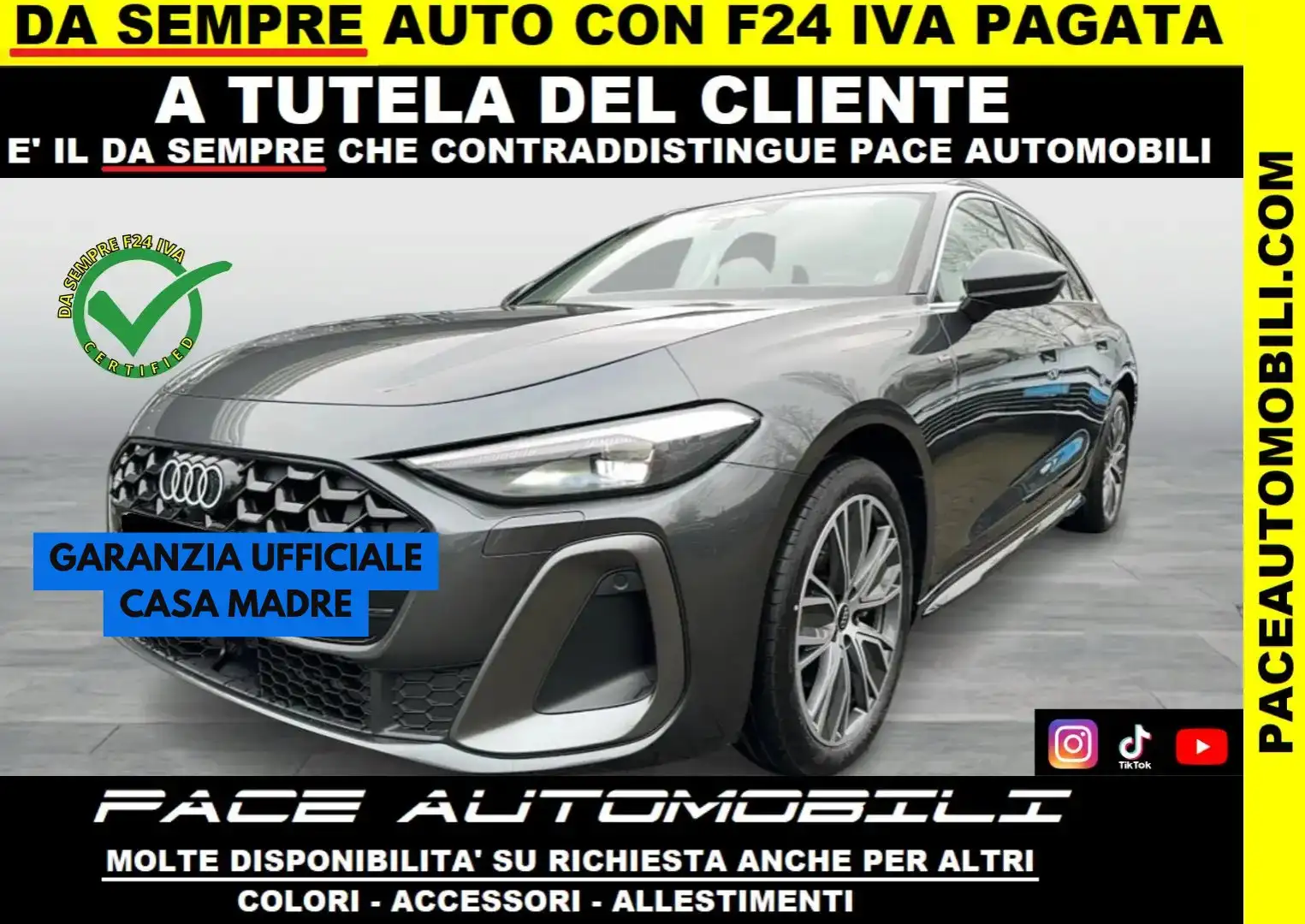 Audi A5 AVANT TFSI S LINE SLINE S-LINE NAVI LED PDC KAMERA Grigio - 1