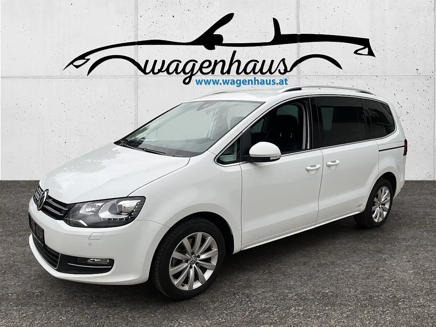Volkswagen Sharan Business+ TDI DSG, ACC, AHV, Dynaudio Weiß - 1