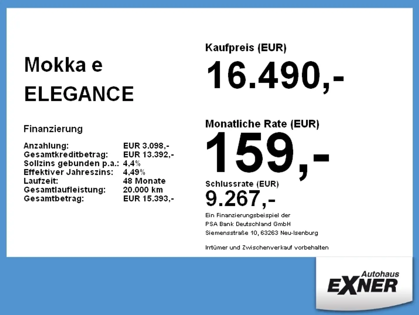Opel Mokka-E Mokka e ELEGANCE LED+Sitzheizung+Kamera+DAB Noir - 2
