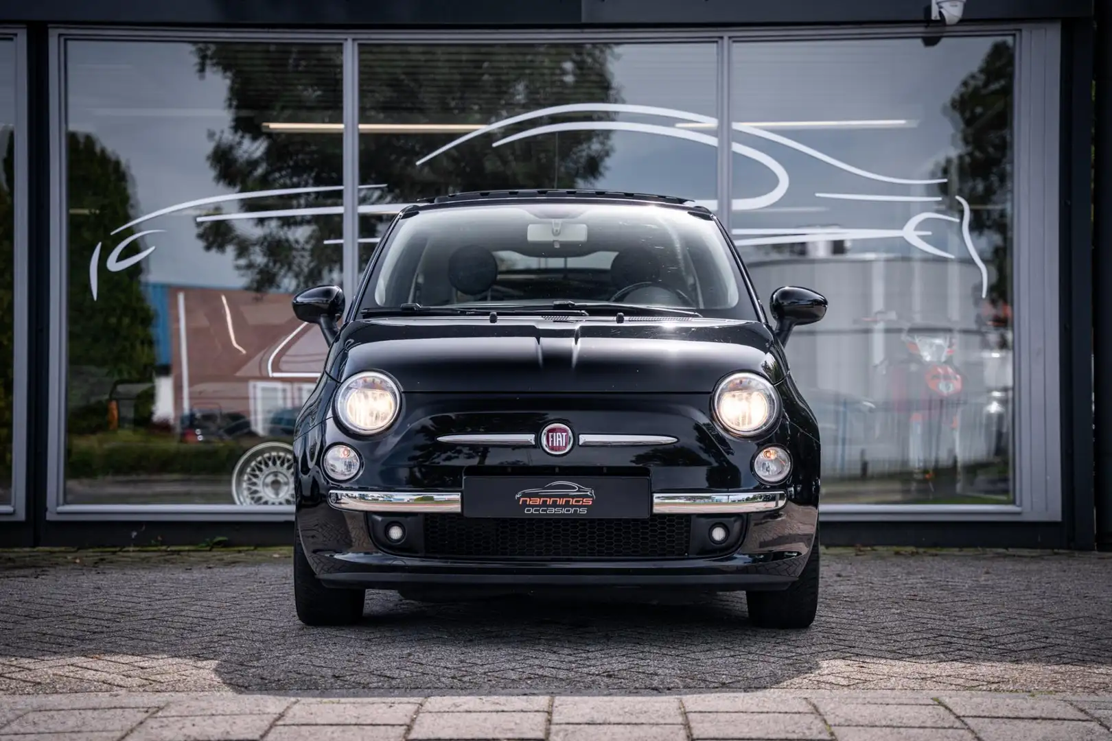 Fiat 500 1.4-16V Pop |Schuif\kantel dak|Climate Control|6 B Zwart - 2