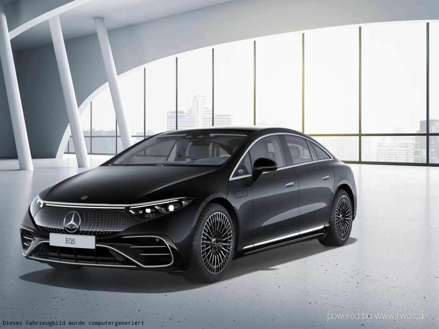 Mercedes-Benz EQS EQS 580 4M AMG Edition 1 Sitzklima Hinterachslenk Schwarz - 2