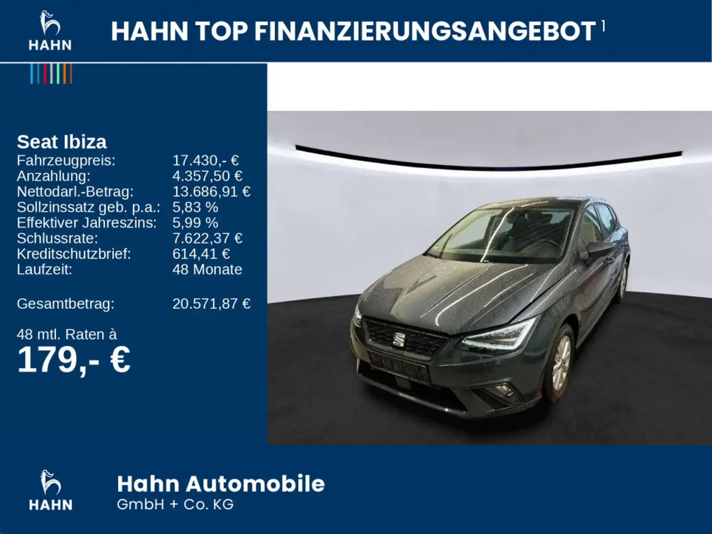 SEAT Ibiza 1.0TSI DSG Style BEATS LED ACC SHZ PDC CAM Grau - 2