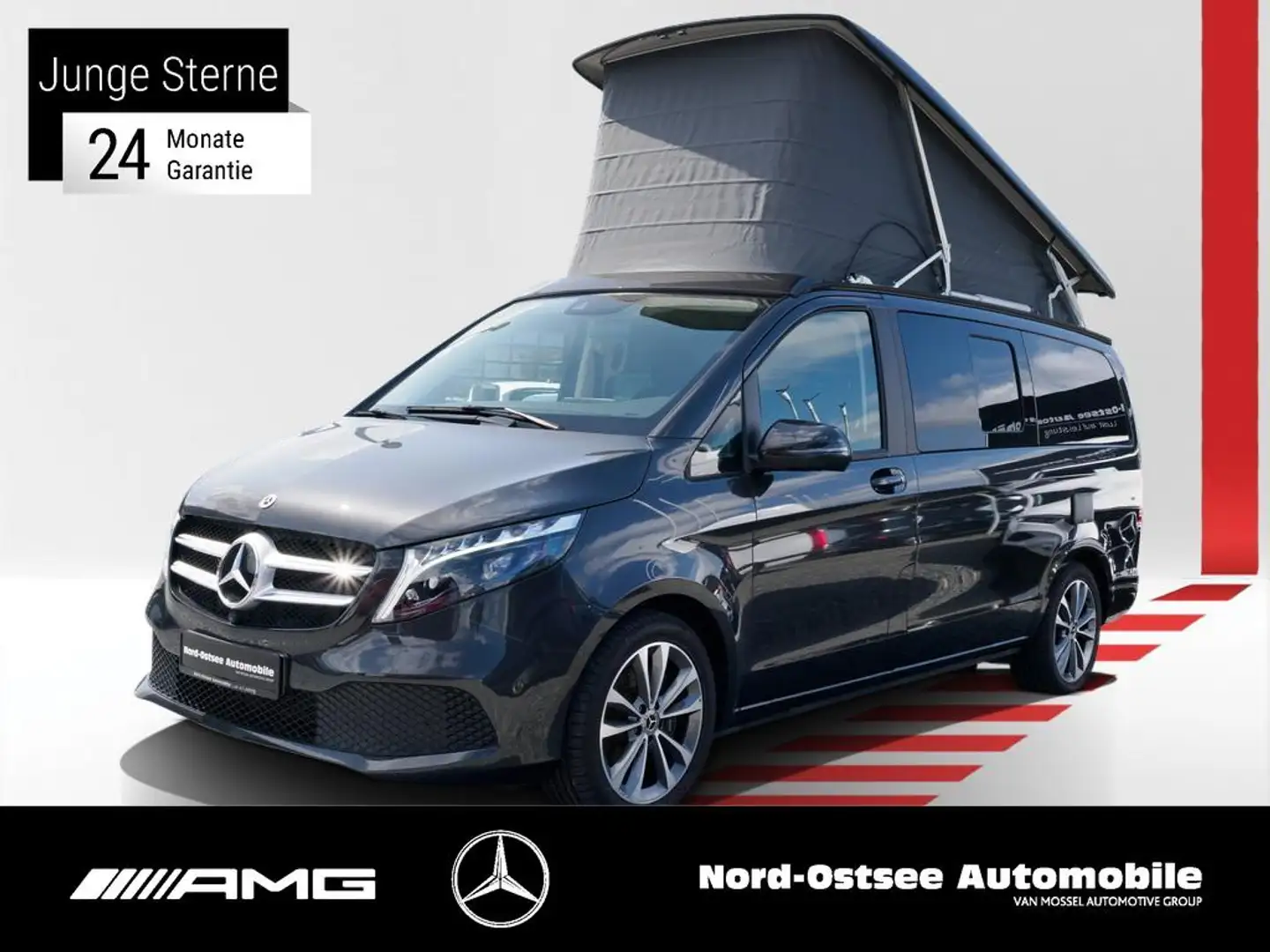 Mercedes-Benz Marco Polo V 250  EDITION LED EASY UP AHK 360°KAM Gris - 1