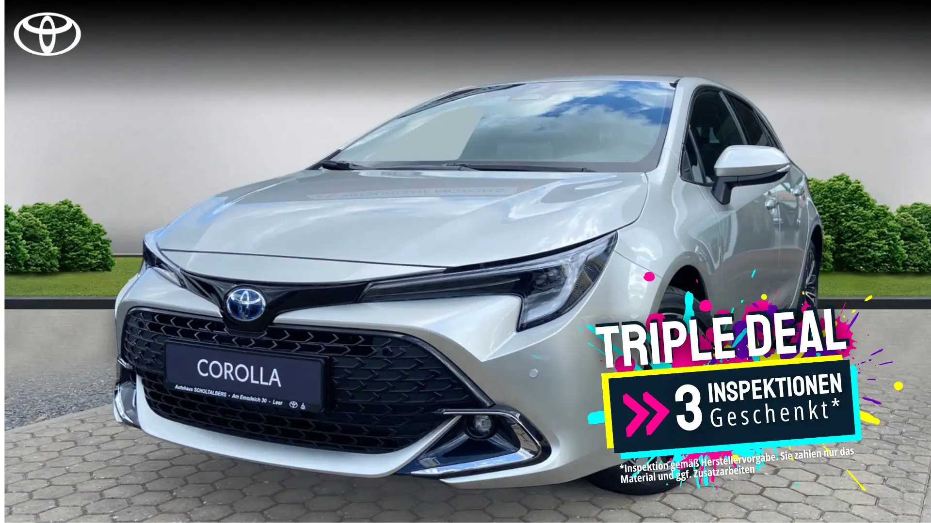 Toyota Corolla Hybrid Team D / Technik / 3xInspektion Geschenkt* Argent - 1