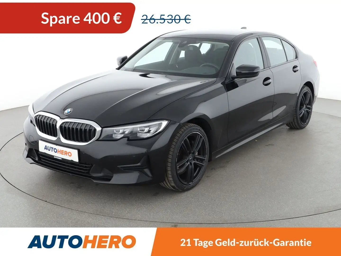BMW 330 330i Advantage Aut.*NAVI*LED*TEMPO*PDC* Noir - 1