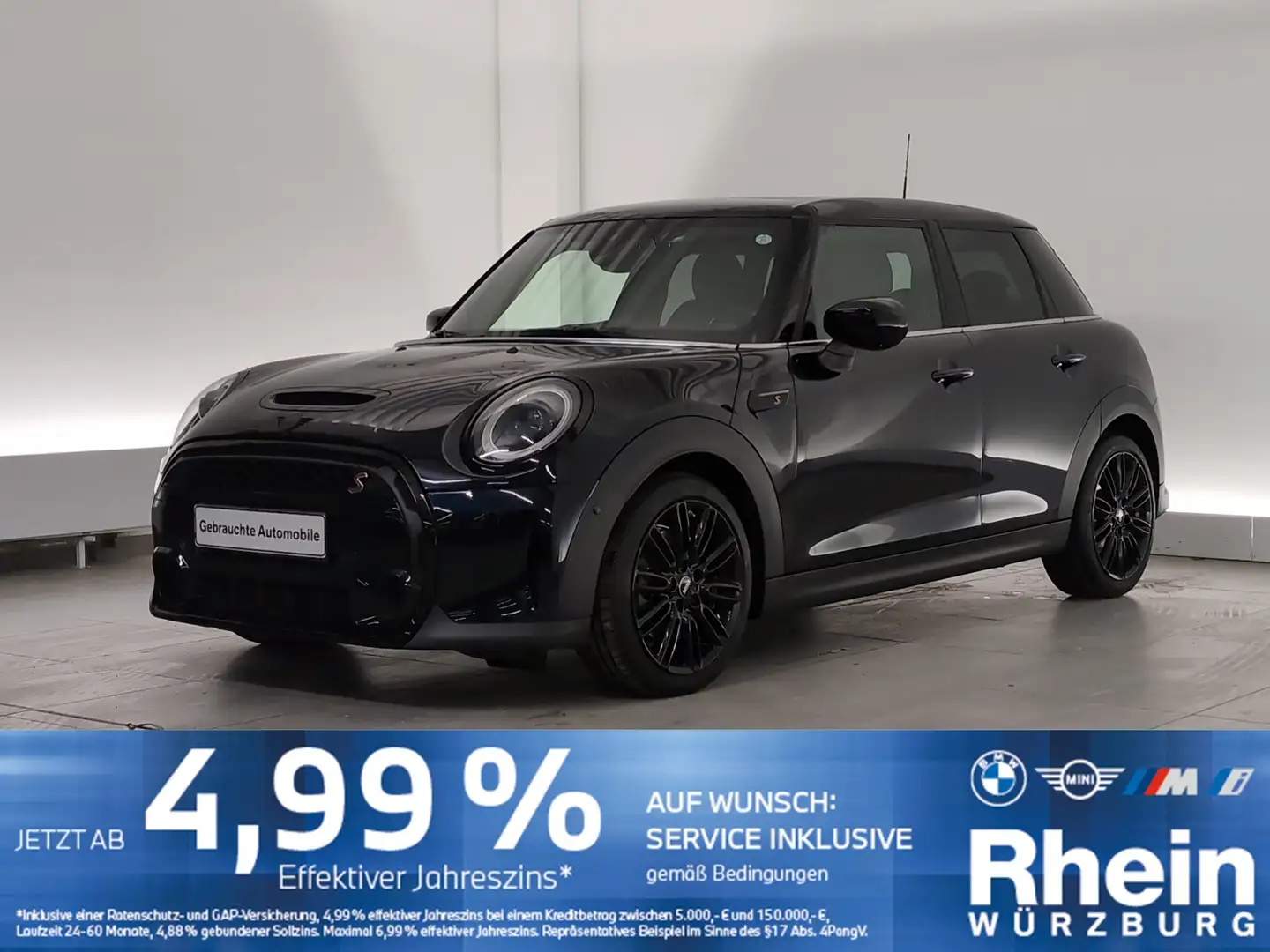 MINI Cooper S 5-Türer HiFi/HeadUp/Pano/DAB Schwarz - 1