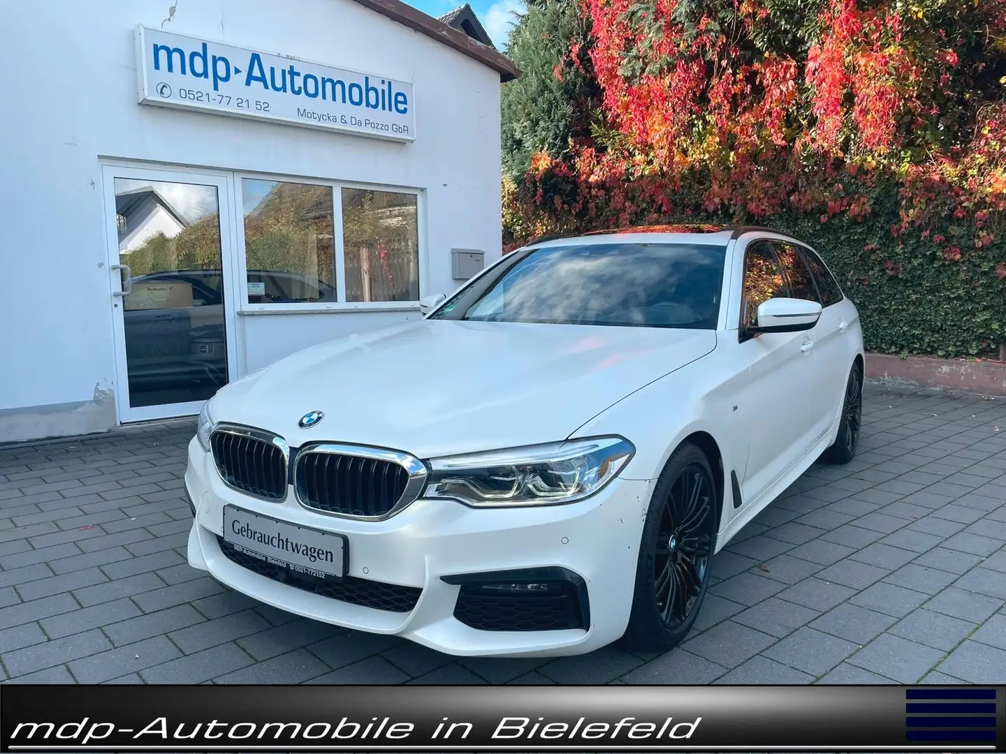 BMW 530 D TOUR.*M-SPORT*FROZEN-WHITE*PANO*AHK*HuD*19 Weiß - 1