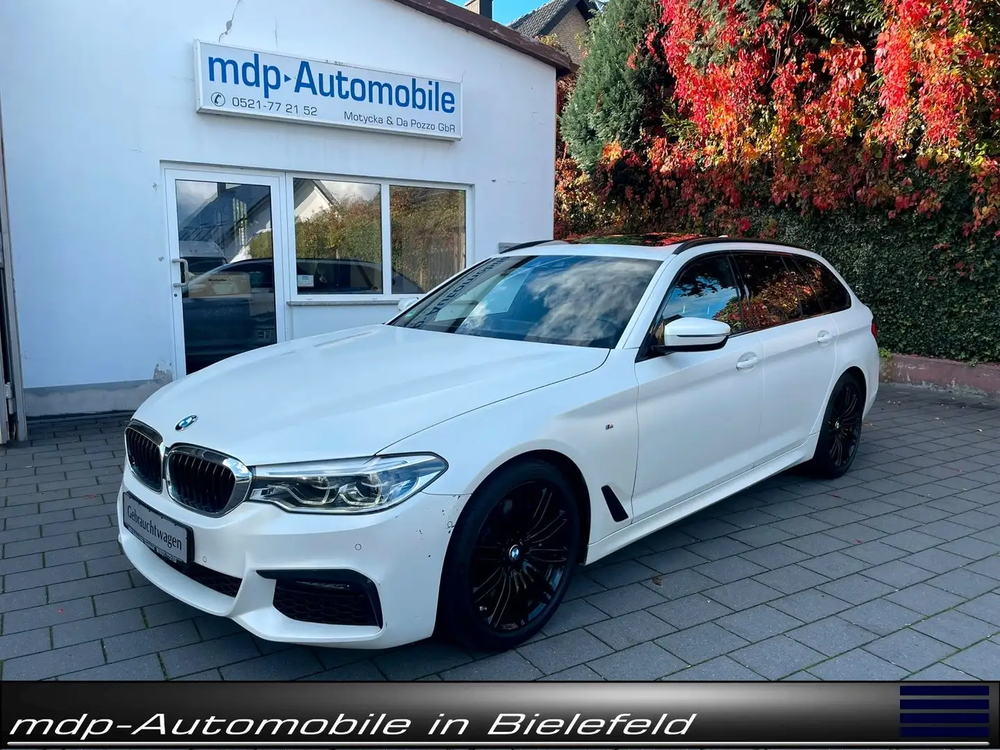 BMW 530 D TOUR.*M-SPORT*FROZEN-WHITE*PANO*AHK*HuD*19 Weiß - 2