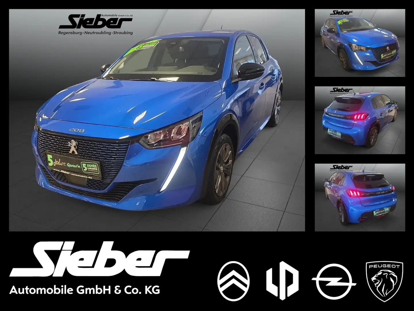 Peugeot e-208 Allure Pack *Sitzheizung*Teilleder* Bleu - 1