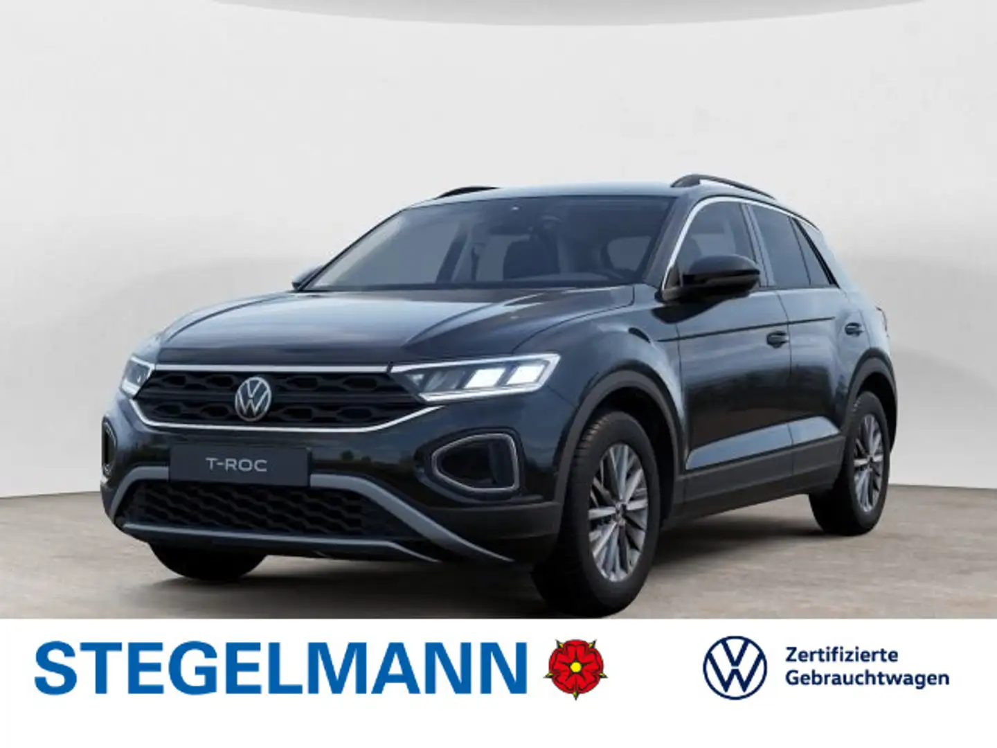 Volkswagen T-Roc 1.0 TSI Life AHK* Schwarz - 1