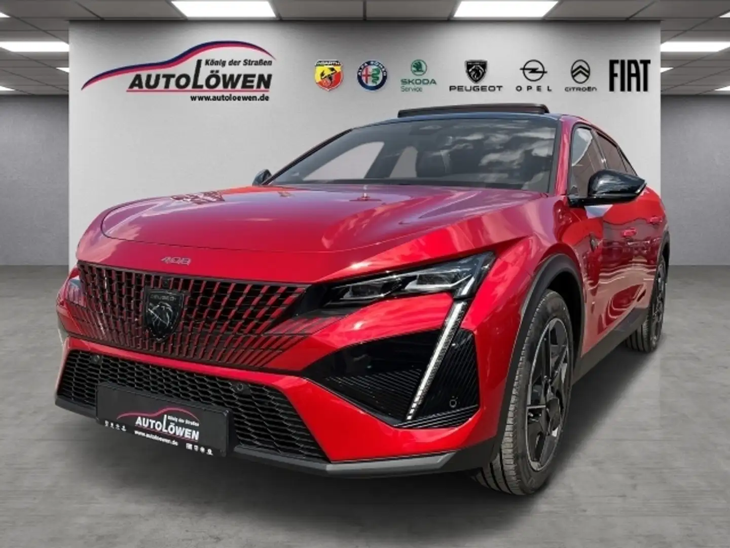 Peugeot 408 Hybrid 225  Navi Massage Rood - 1