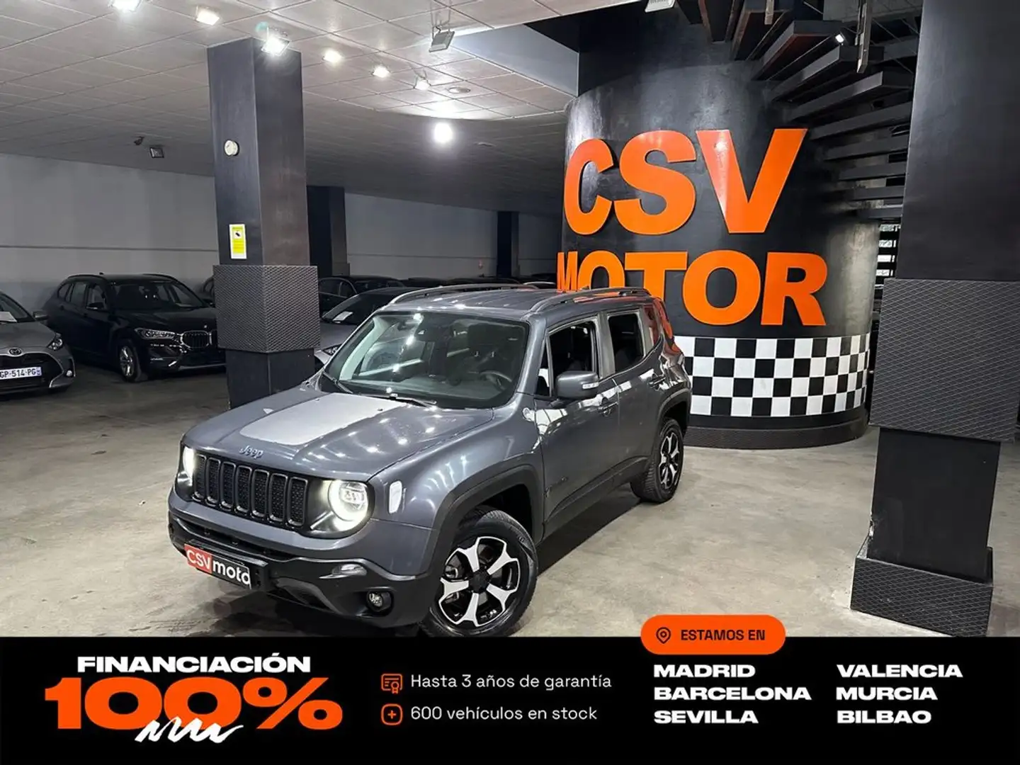 Jeep Renegade Trailhawk 1.3 PHEV 177kW (240CV) AT AWD Gris - 1