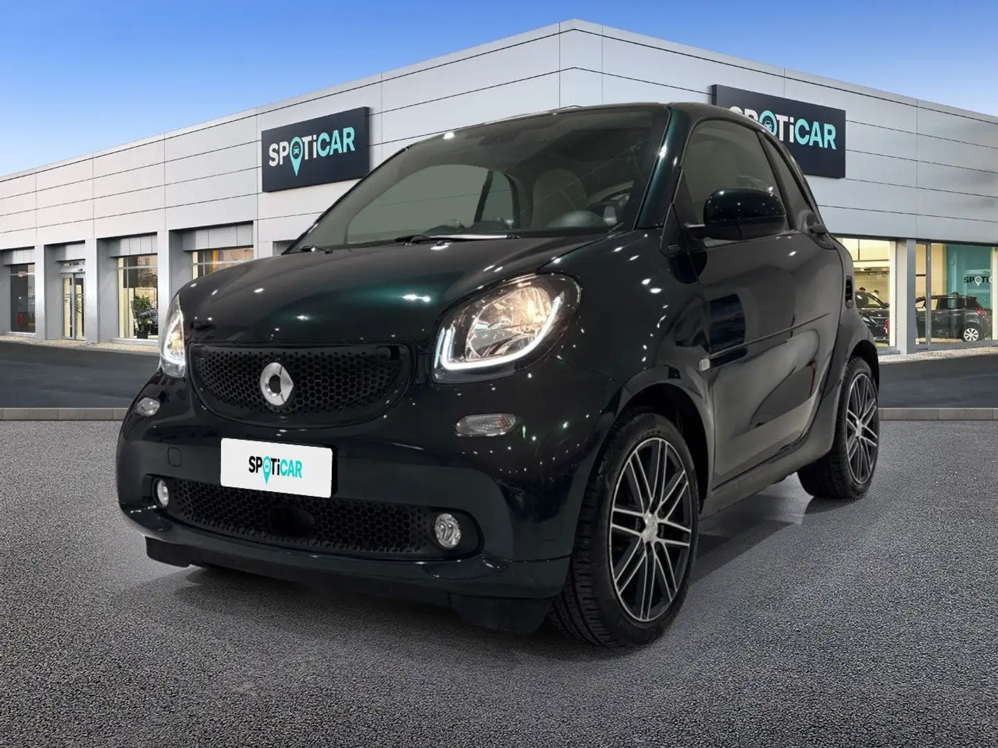 smart forTwo coupè 90 0.9 66kW TURBO british green twinamic Vert - 1