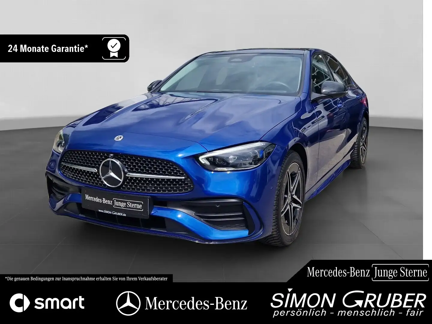 Mercedes-Benz C 300 de AMG Night Pano Burm 360 DigiLight Ambi Blauw - 1