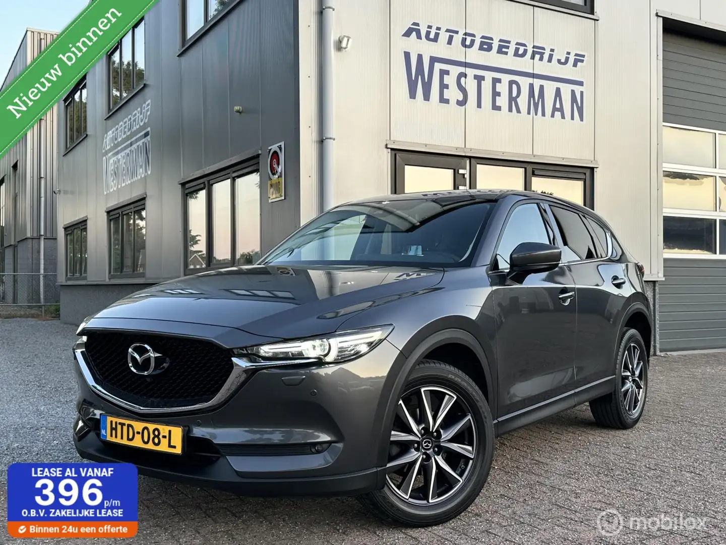 Mazda CX-5 2.0 SkyActiv-G AUT 165Pk Luxury Leer Navi Carplay Grijs - 1