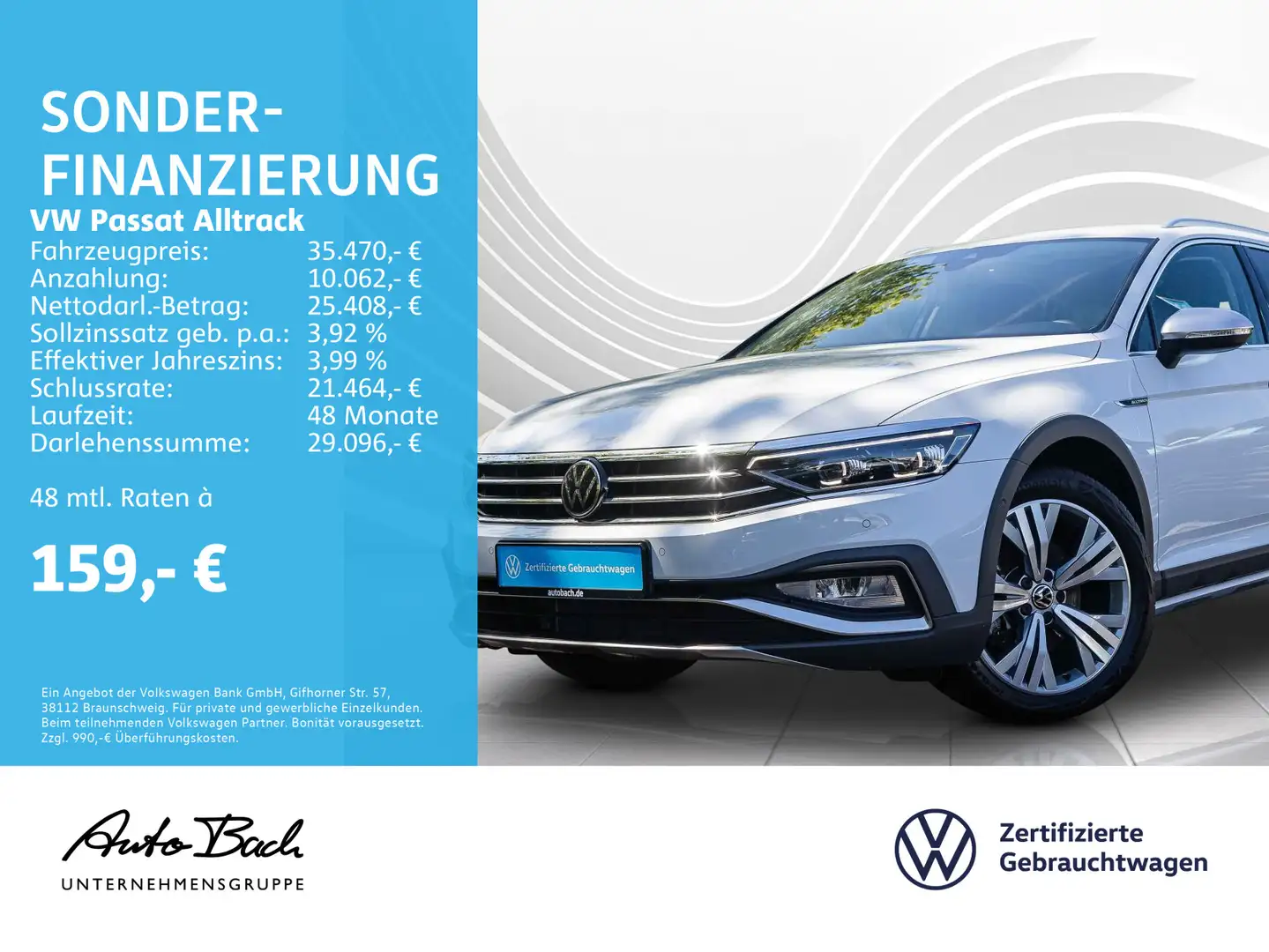 Volkswagen Passat Alltrack 2.0 TDI DSG 4Motion, Navi, LED-M Белый - 1