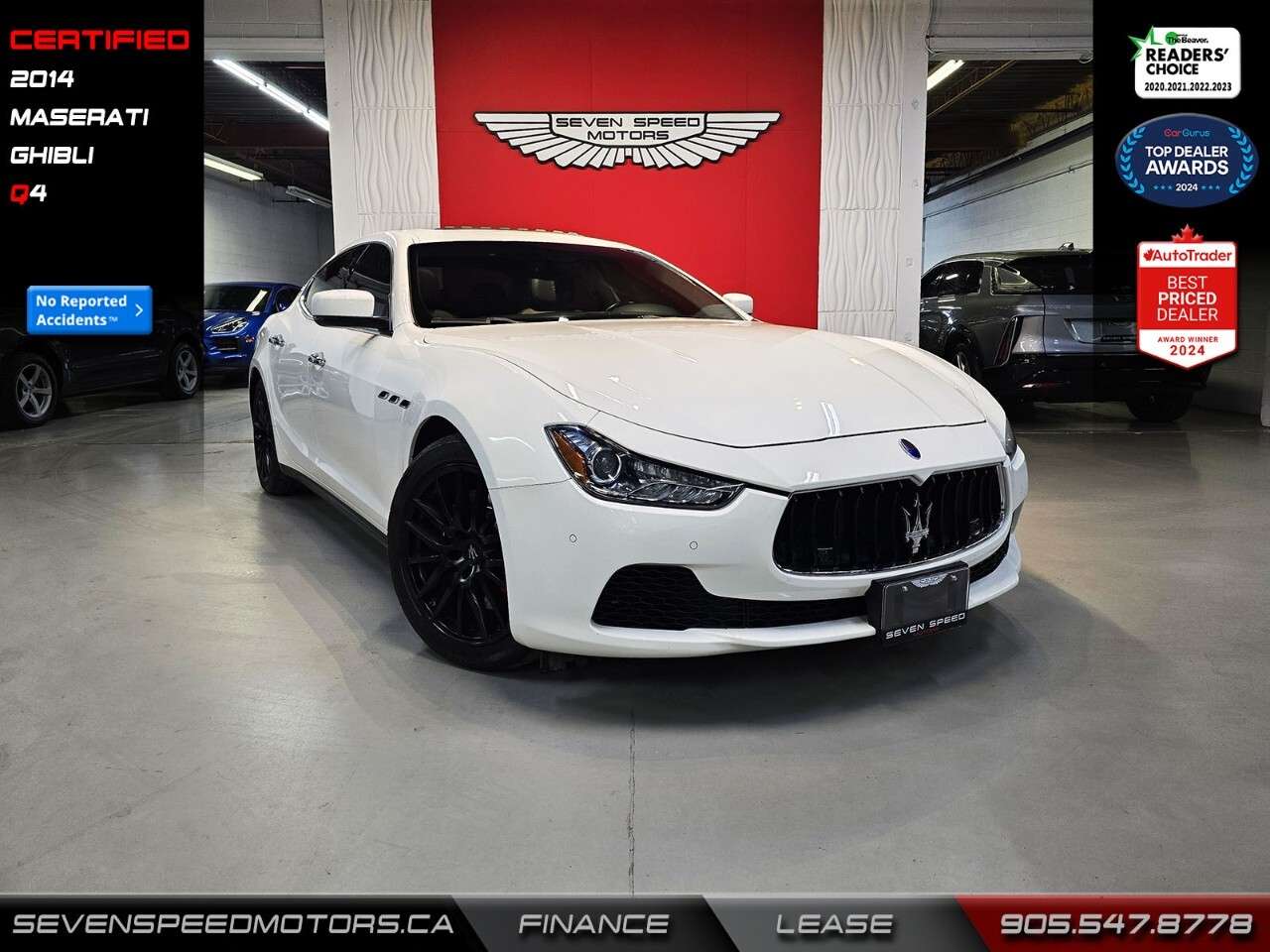 2014 Maserati Ghibli S Q4/Accident-Free/Certified/Finance