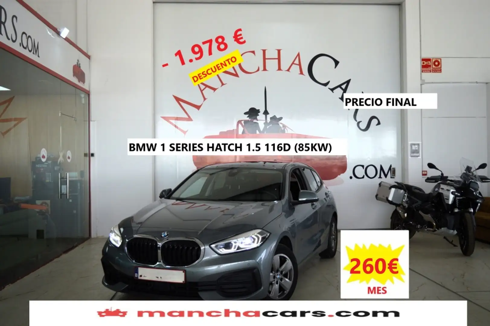BMW 116 116d Business Gris - 1