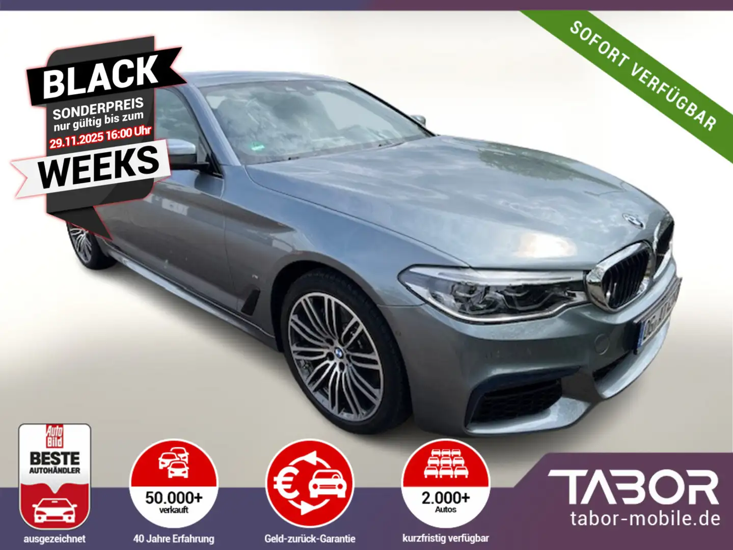 BMW 530 530e Steptronic M Sport LED Nav LM19Z ParkAs PDC Gris - 1